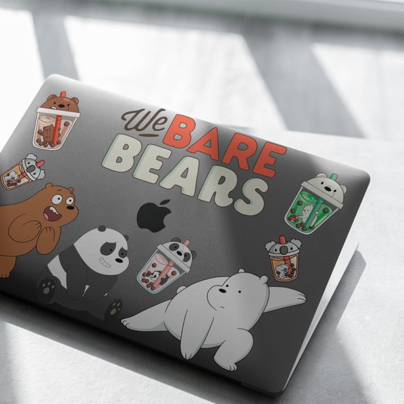 Cartoon We Bare Bears case for apple MacBook All Generations Air Pro - Picture 4 of 7